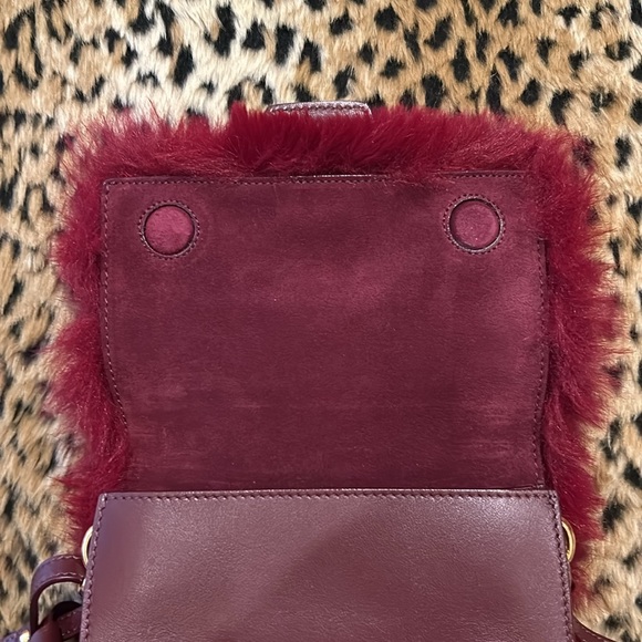 🚫SOLD🚫SOLD🚫 Jimmy Choo Madeline Faux Fur Crossbody Clutch Bag - Picture 8 of 15